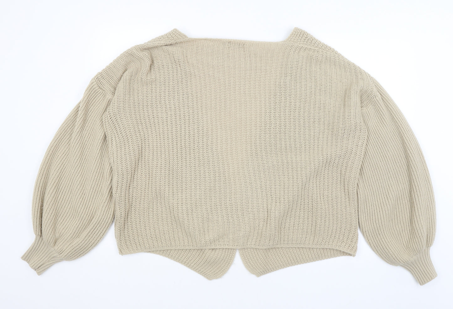 I SAW IT FIRST Womens Beige   Cardigan Jumper Size 12
