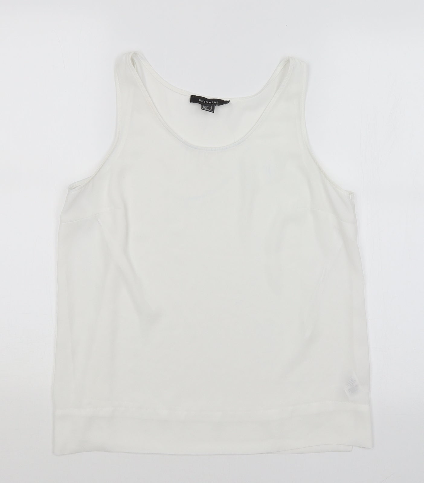 Primark Womens White   Basic Tank Size 10