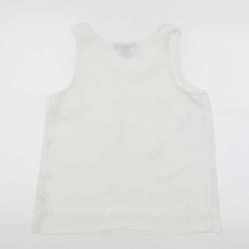Primark Womens White   Basic Tank Size 10