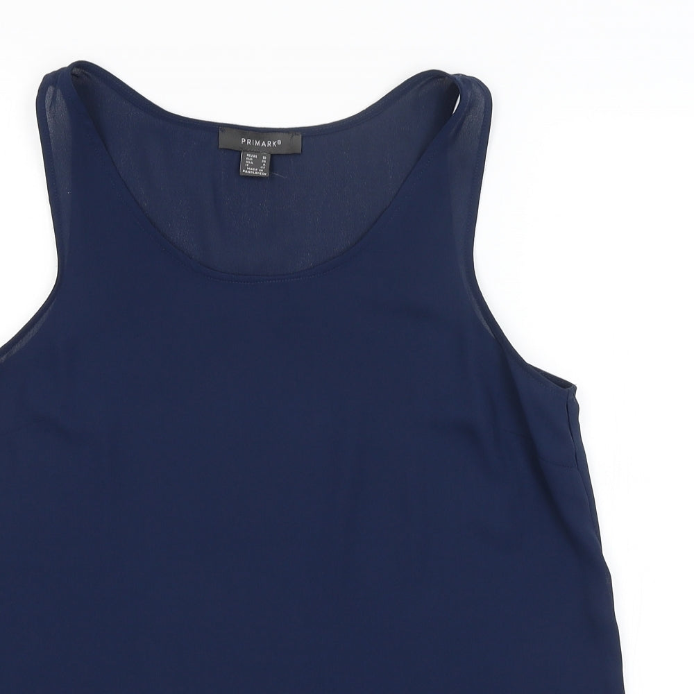 Primark Womens Blue   Basic Tank Size 10