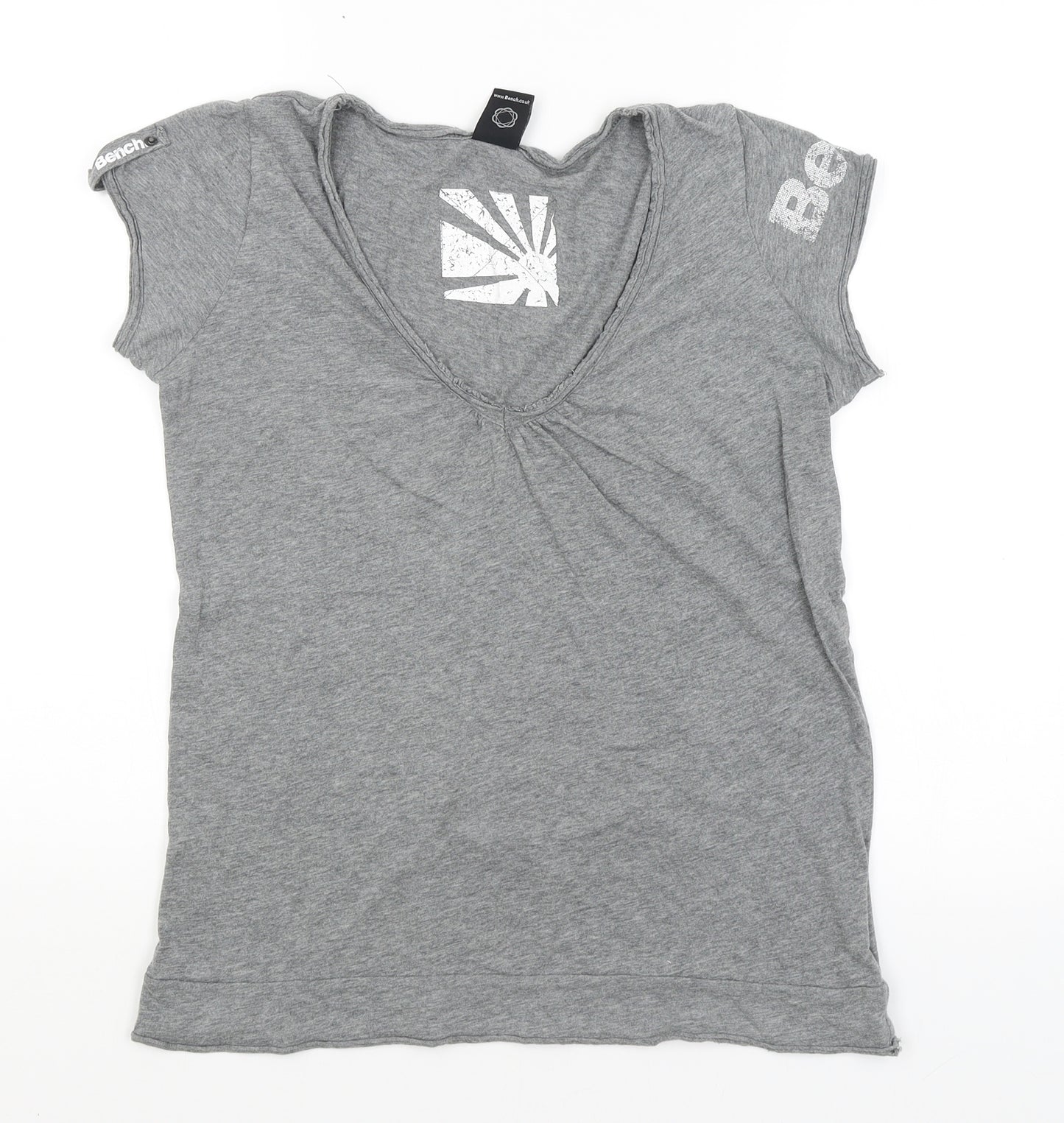 Bench Womens Grey   Basic T-Shirt Size M