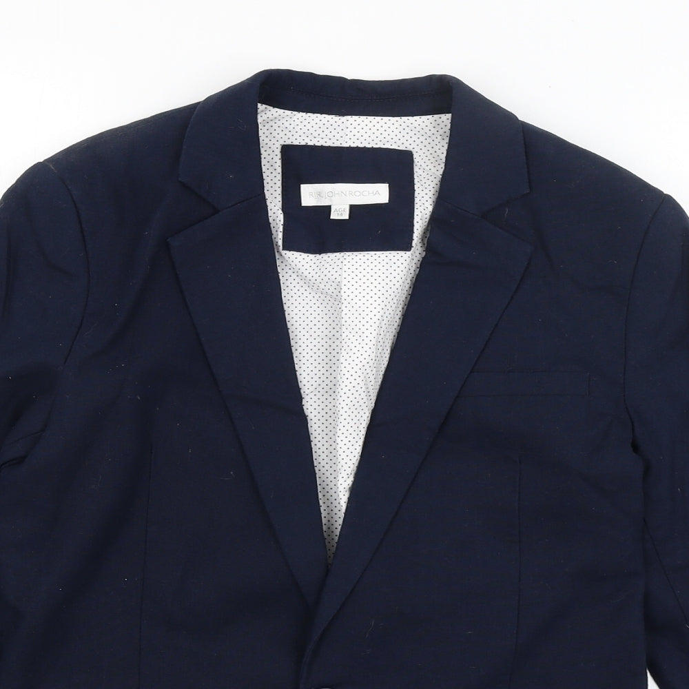 John Rocha Boys Blue   Jacket Blazer Size 14 Years