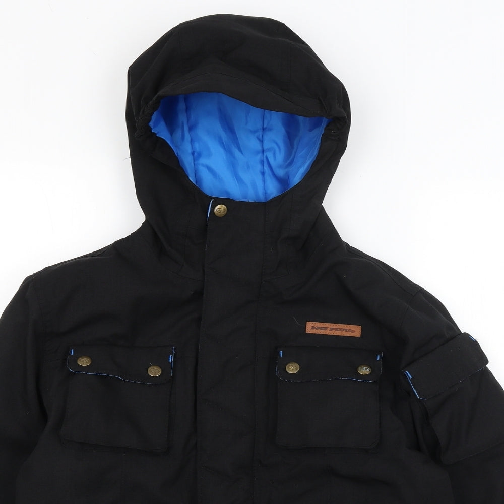 No Fear Boys Black   Windbreaker Coat Size 13 Years