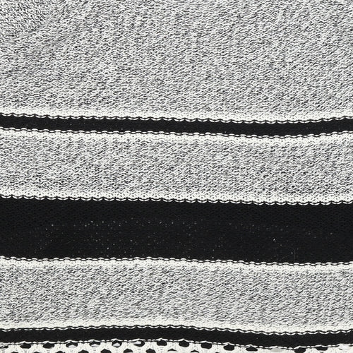 F&F Womens Grey Striped  Pullover Jumper Size 16