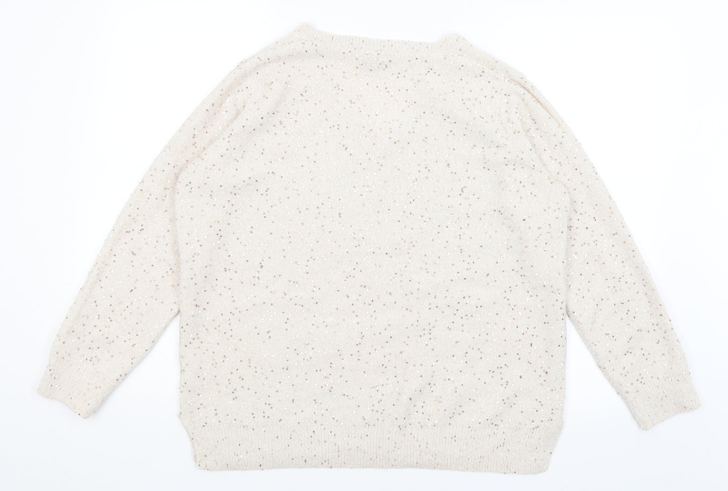 Peacocks Womens Beige   Pullover Jumper Size L