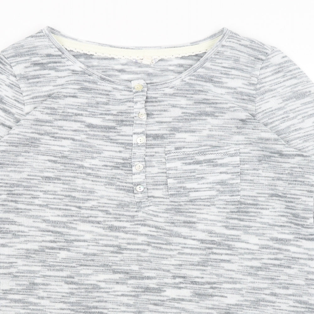 Falmer Womens Grey   Basic T-Shirt Size 10