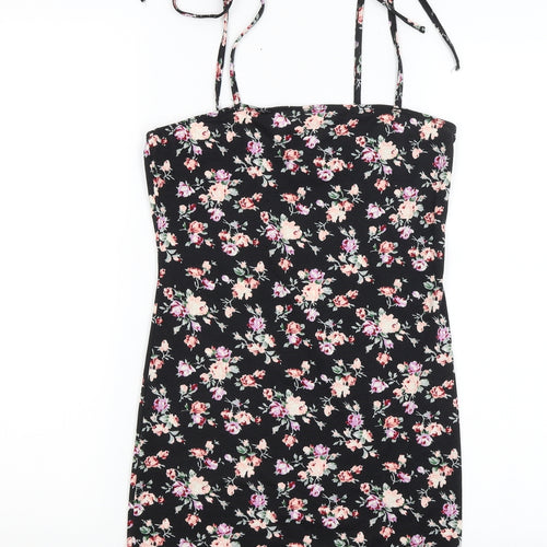 SheIn Womens Black Floral  Camisole Tank Size S