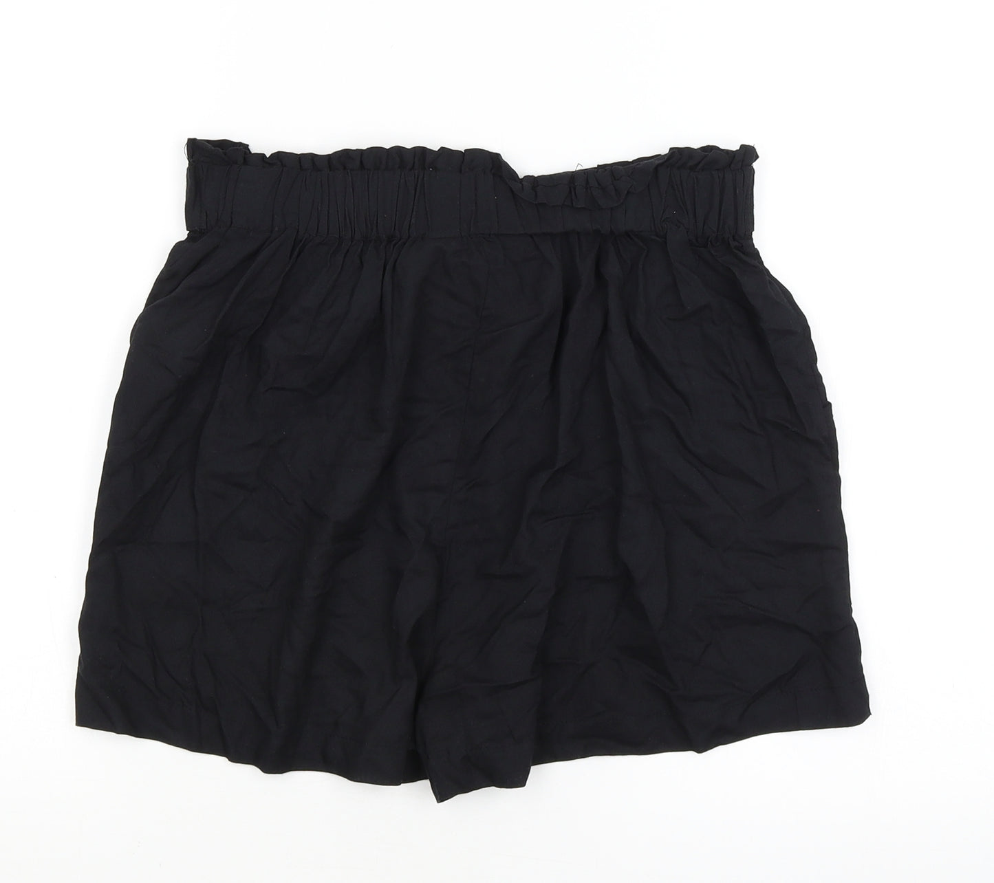 Primark Womens Black   Paperbag Shorts Size 10