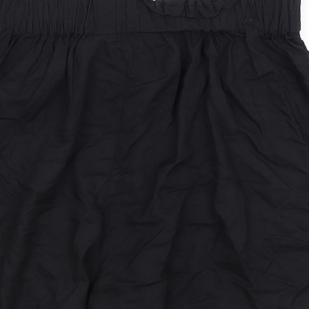 Primark Womens Black   Paperbag Shorts Size 10