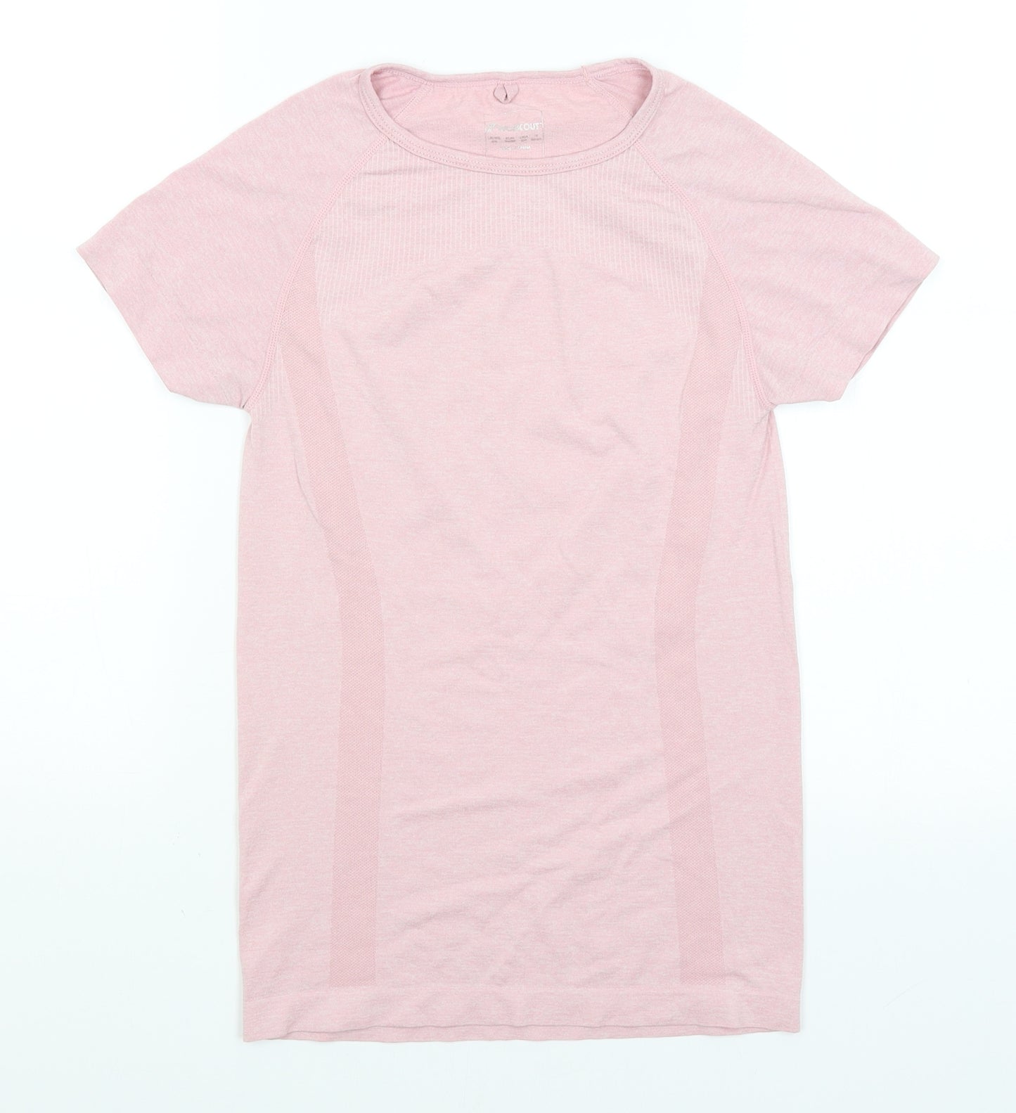 Workout Womens Pink   Basic T-Shirt Size 6