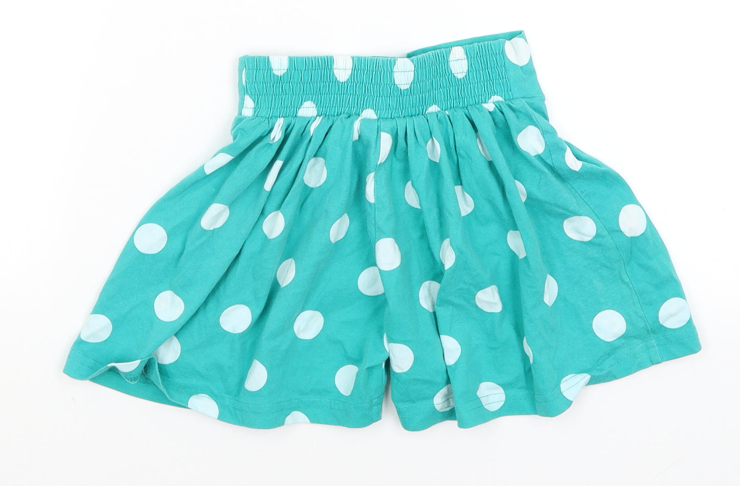 NEXT Girls Green Polka Dot  Paperbag Shorts Size 3-4 Years