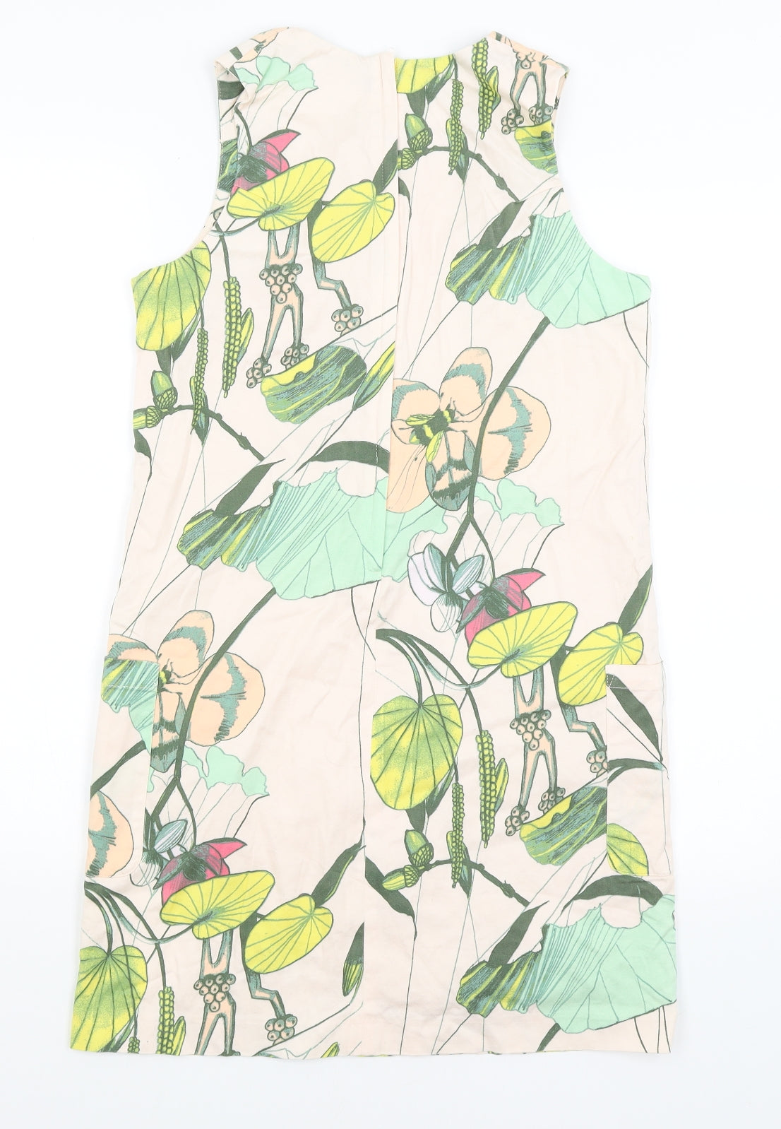 H&M Womens Pink Floral  A-Line  Size 8