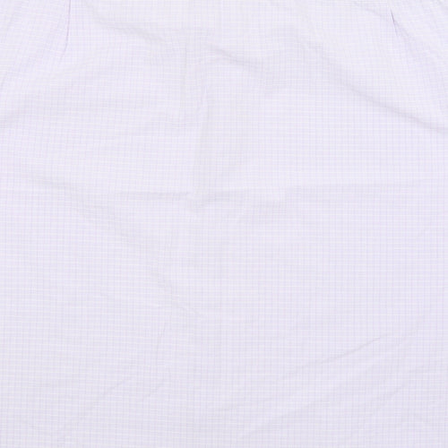 Debenhams Mens Purple Check   Button-Up Size 16.5