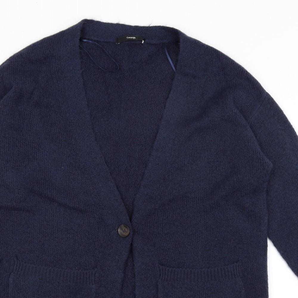 George Womens Black   Cardigan Jumper Size S