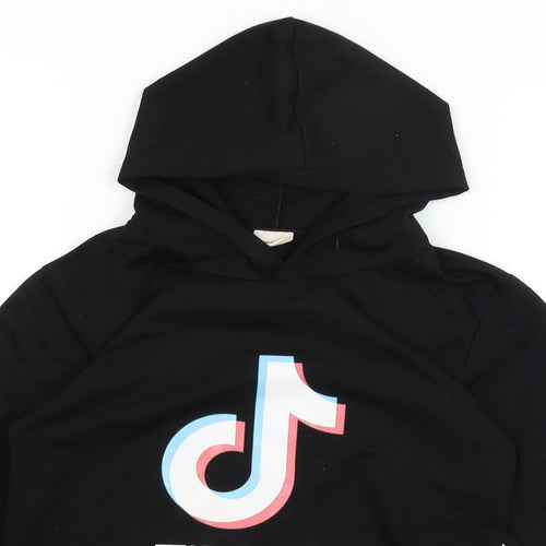 Dgfstm Girls Black   Pullover Hoodie Size 11-12 Years  - Tik Tok