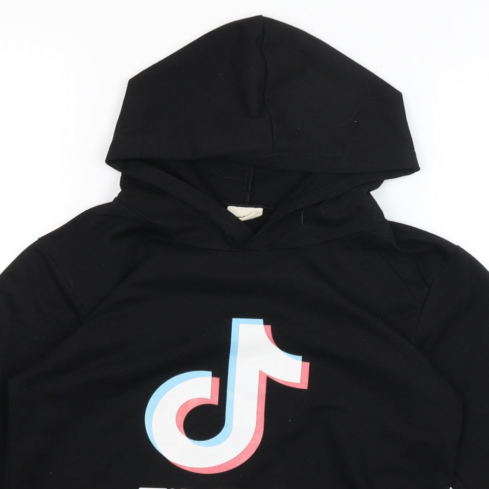 Dgfstm Girls Black   Pullover Hoodie Size 11-12 Years  - Tik Tok