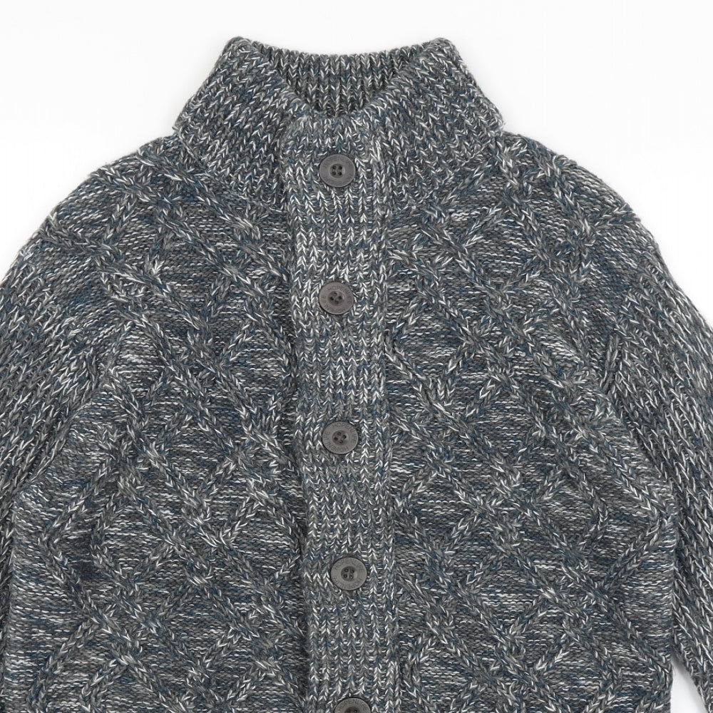 HOPENLIFE Mens Blue   Cardigan Jumper Size L