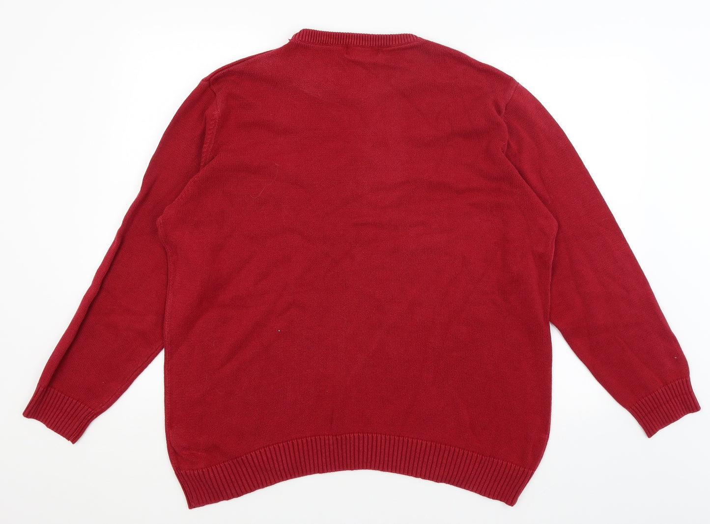 Maine Mens Red   Pullover Jumper Size 2XL