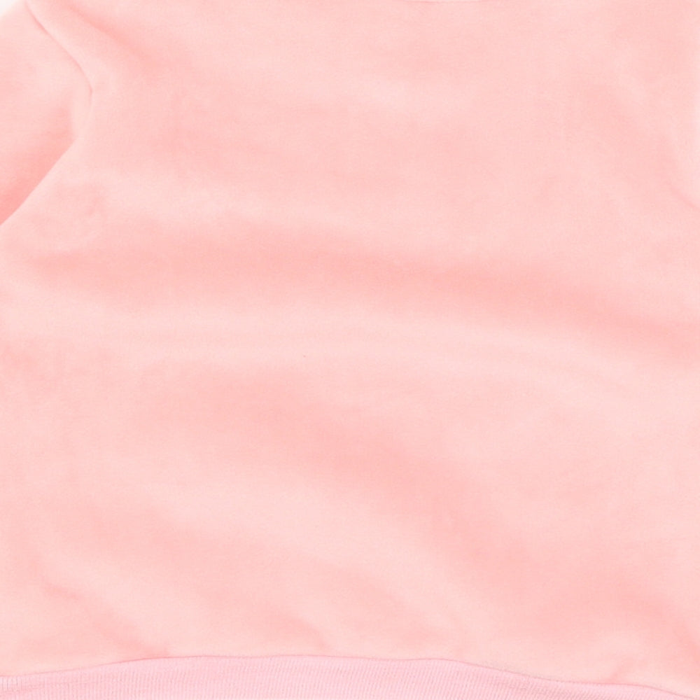Preworn Girls Pink   Pullover Jumper Size 3-4 Years