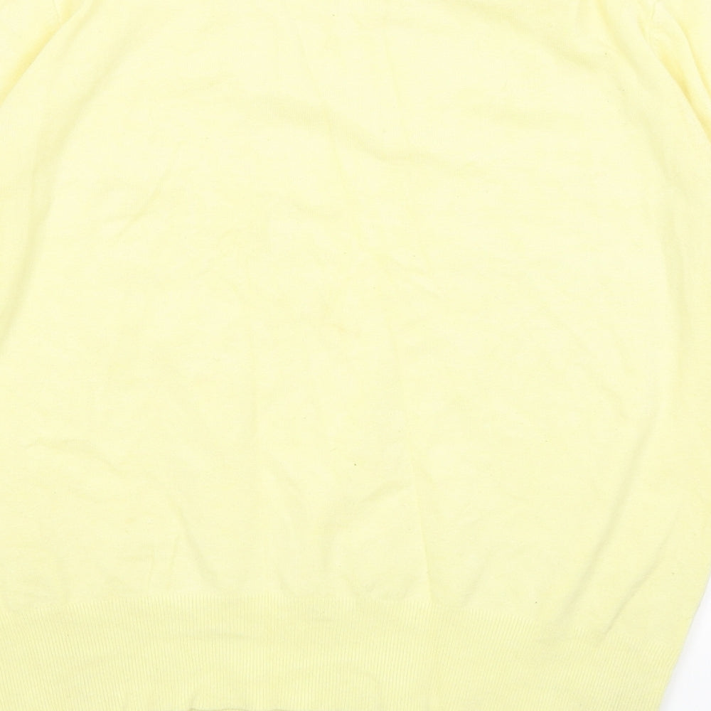 Zara Womens Yellow   Pullover Jumper Size XL