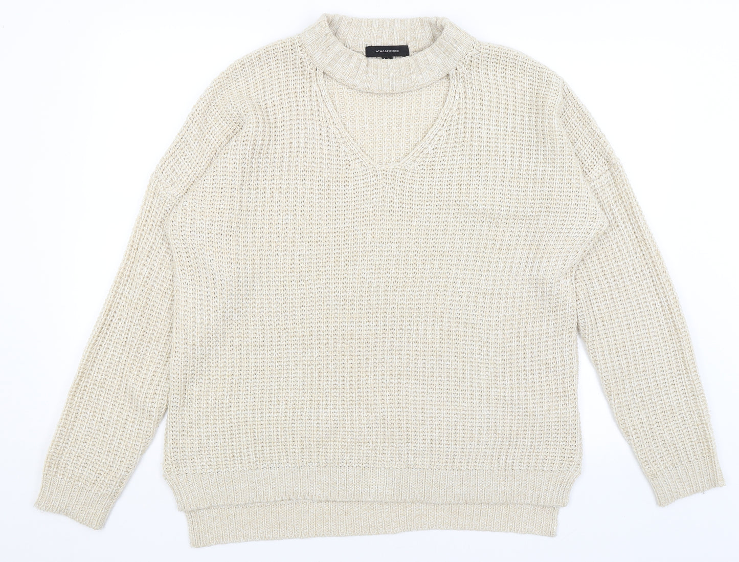 Atmosphere Womens Beige   Pullover Jumper Size L