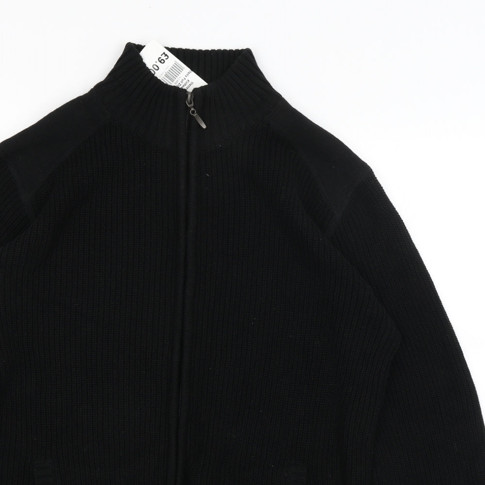 F&F Mens Black   Full Zip Jumper Size XL