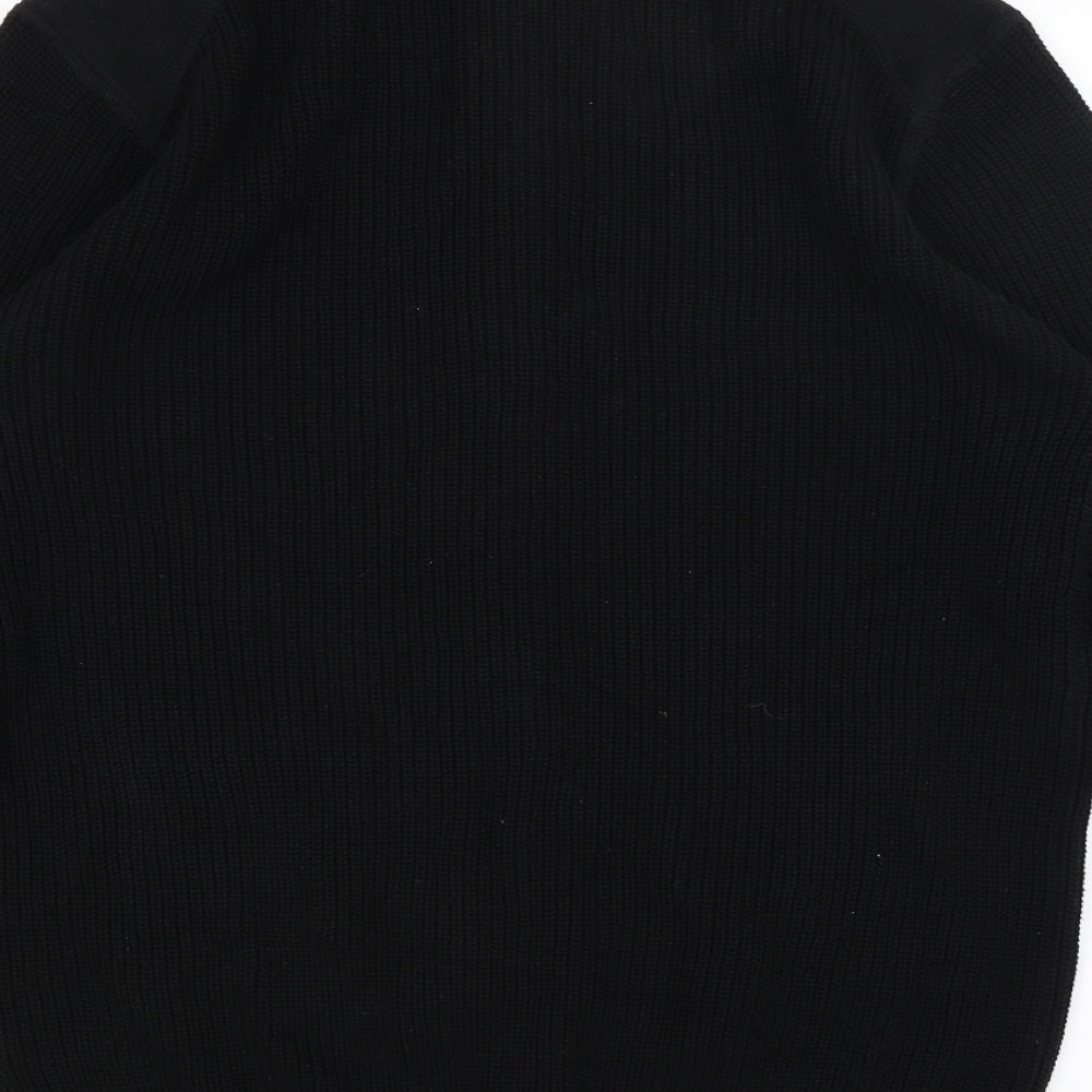 F&F Mens Black   Full Zip Jumper Size XL