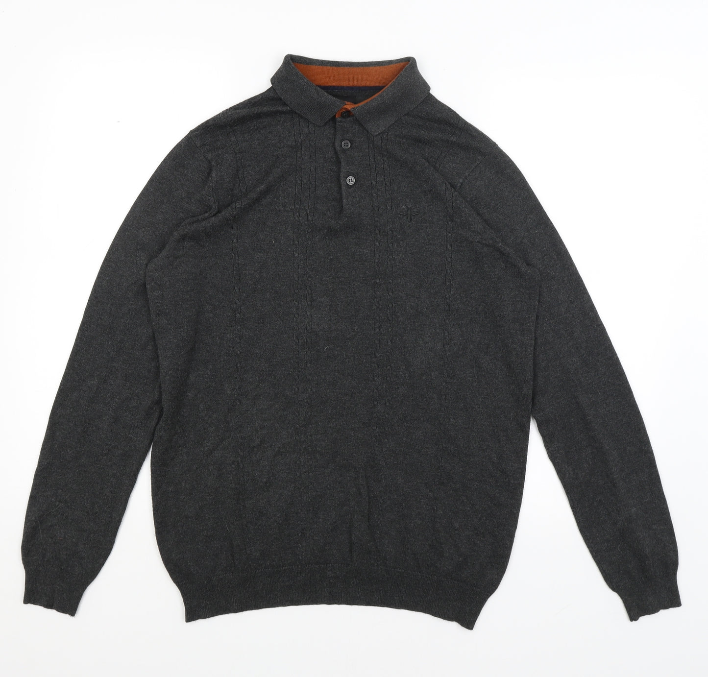 River Island Mens Grey   Pullover Jumper Size M
