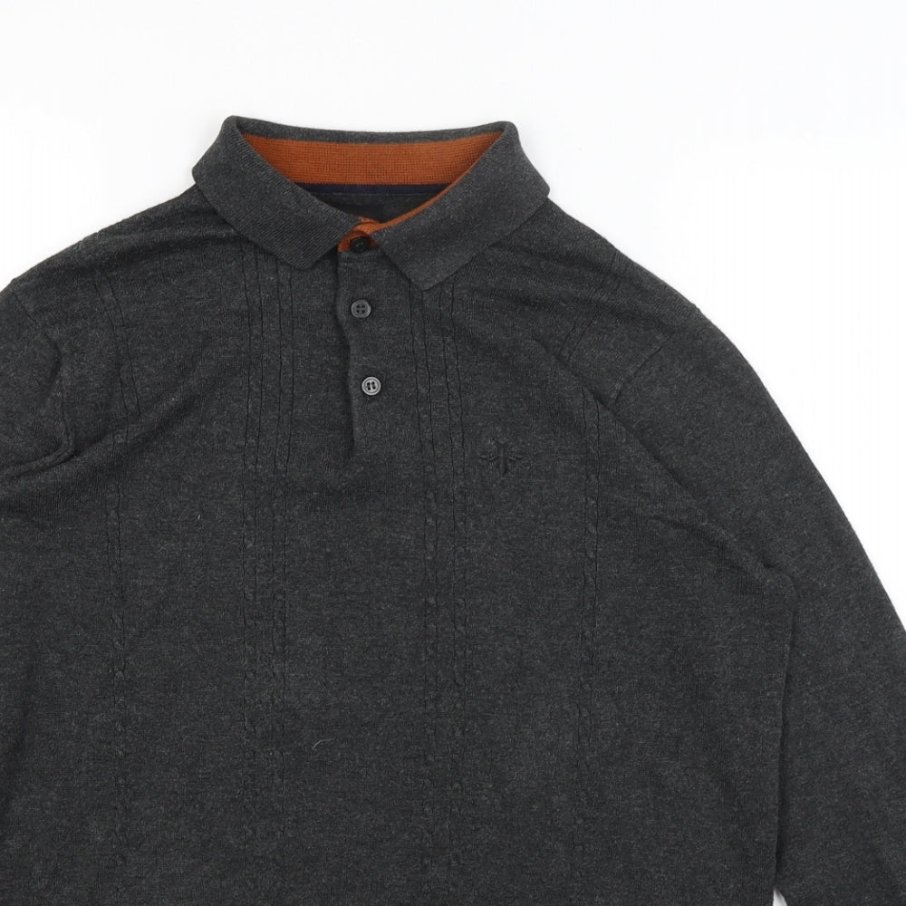 River Island Mens Grey   Pullover Jumper Size M