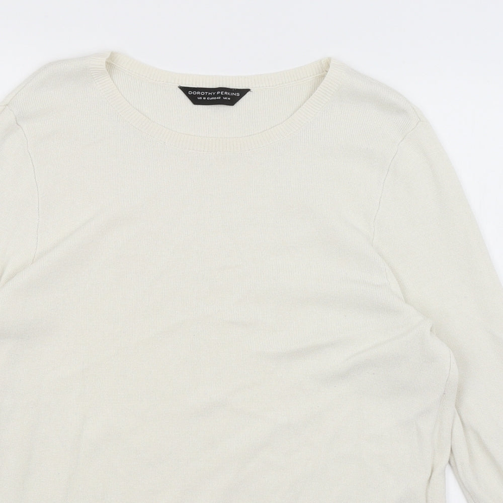Dorothy Perkins Womens Ivory   Pullover Jumper Size 14