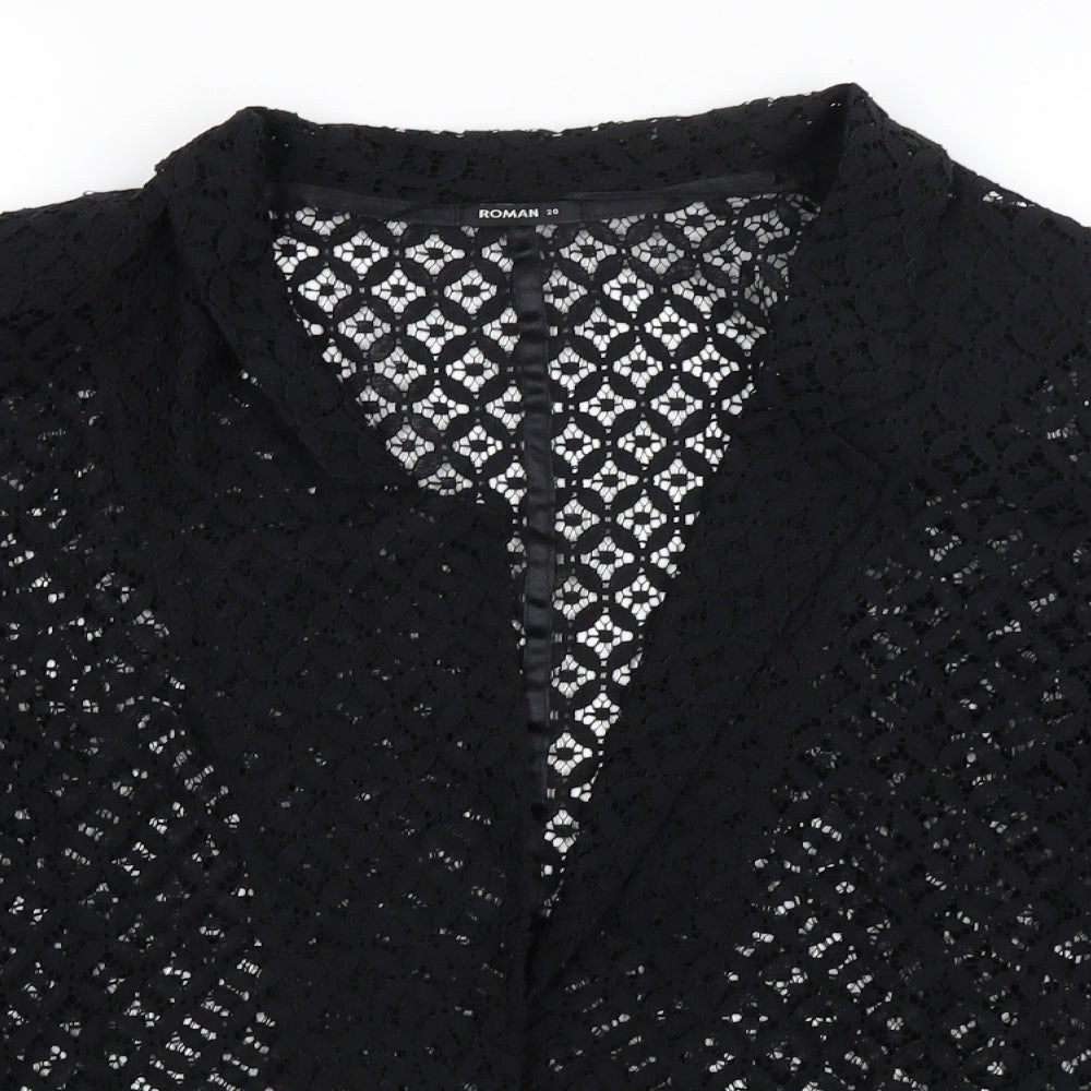 Roman Womens Black   Jacket Blazer Size 20