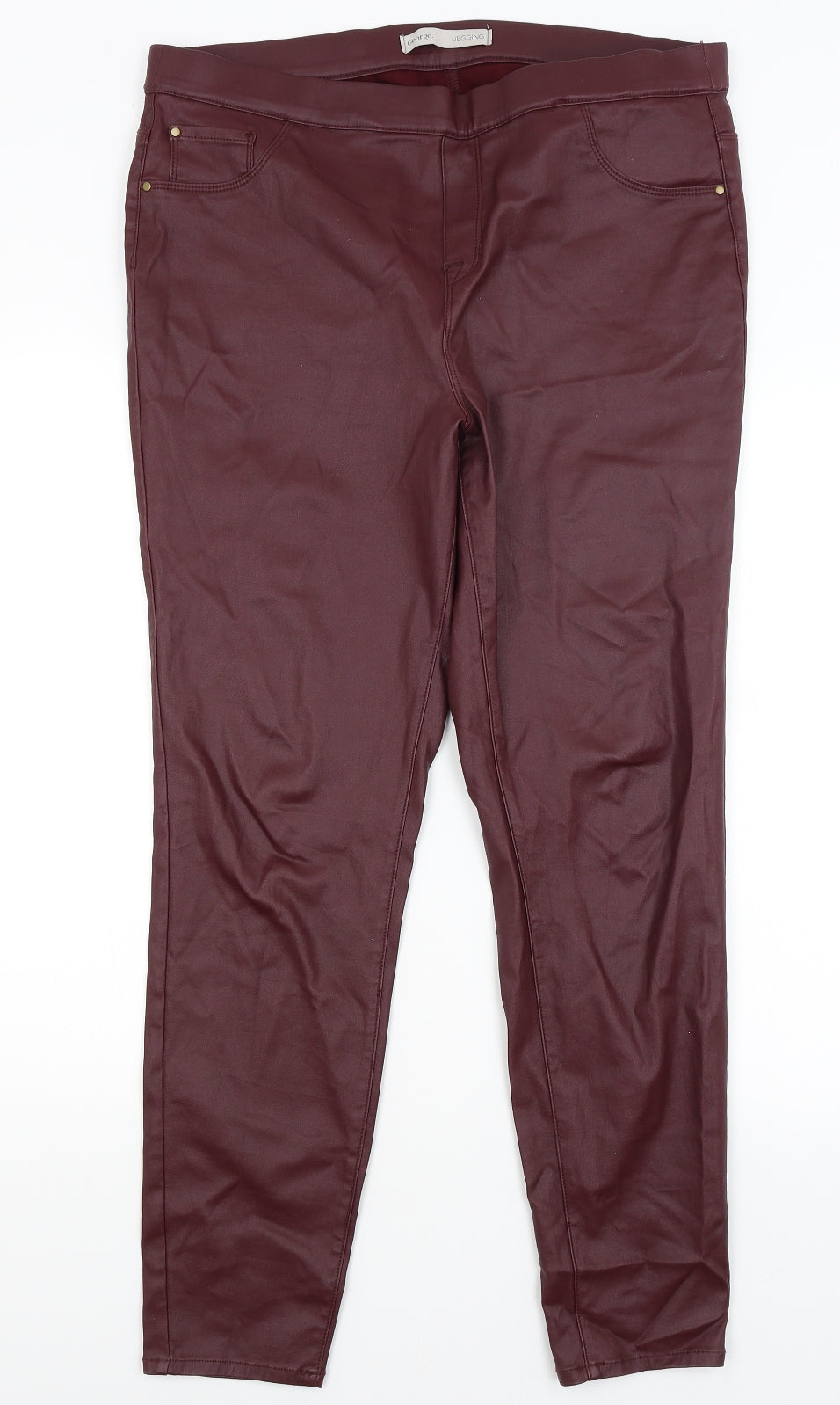 George Womens Red   Jegging Trousers Size 18 L29 in
