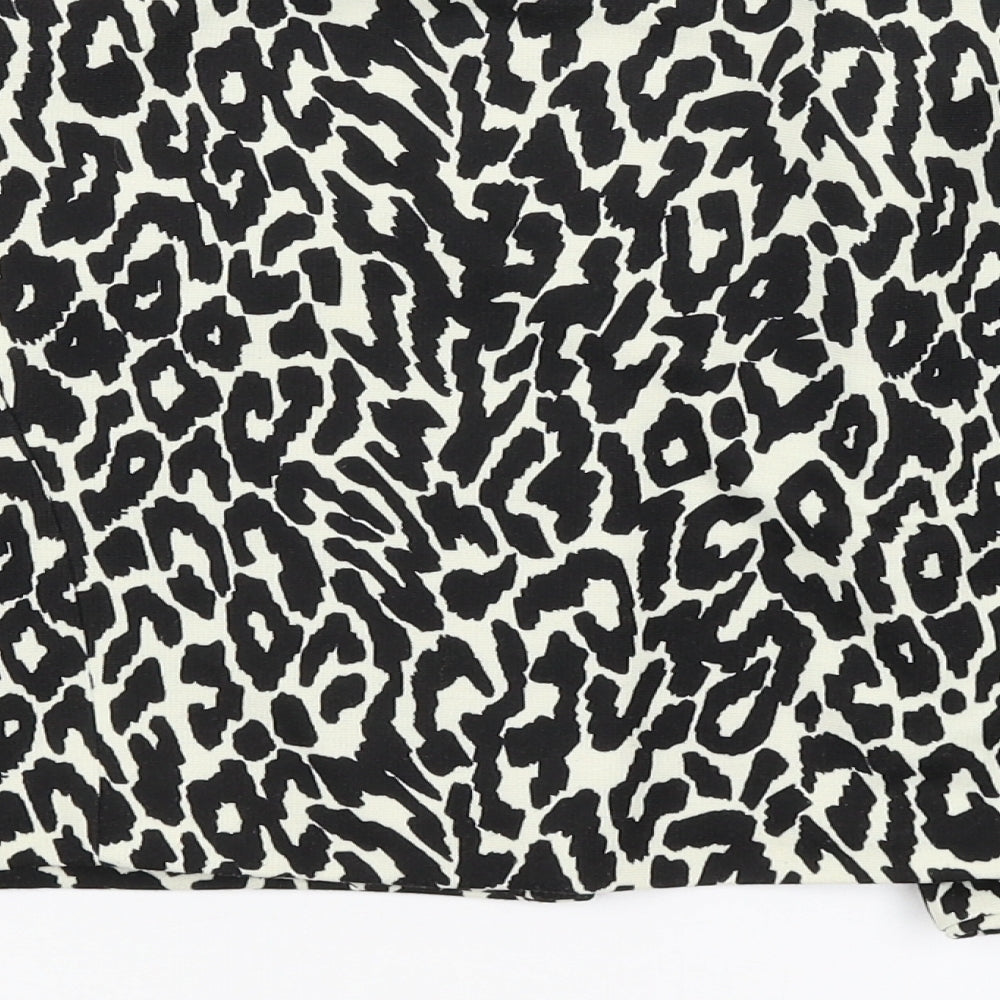 Jessica Howard Womens Beige Animal Print  Jacket Blazer Size 16