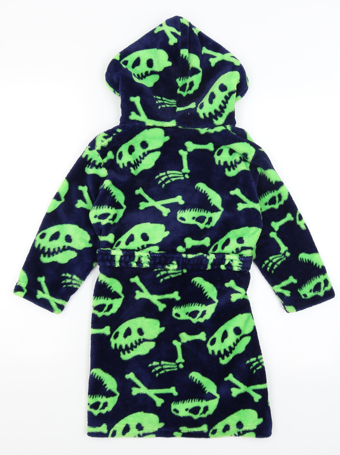 Mini Kidz Boys Blue Solid   Gown Size 4-5 Years  - Dinosaur bones