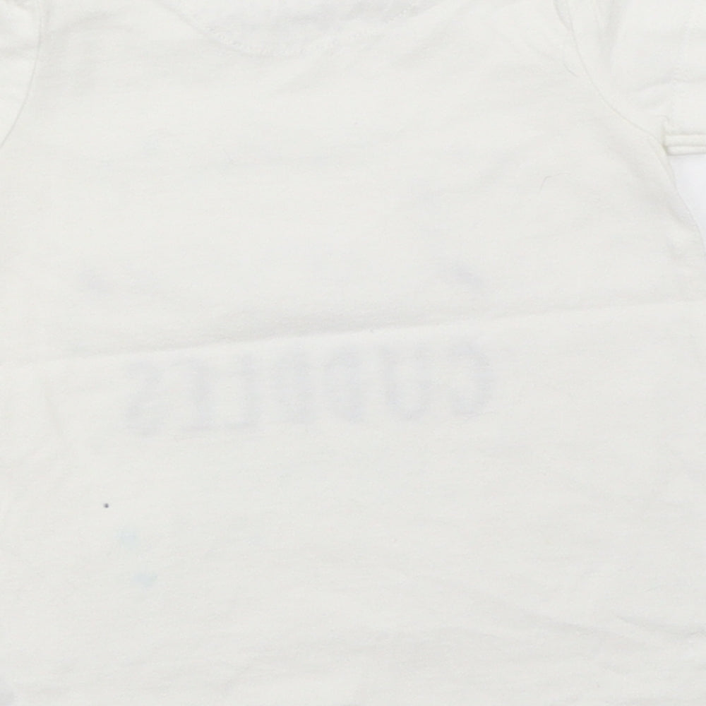 George Girls White   Basic T-Shirt Size 9-12 Months