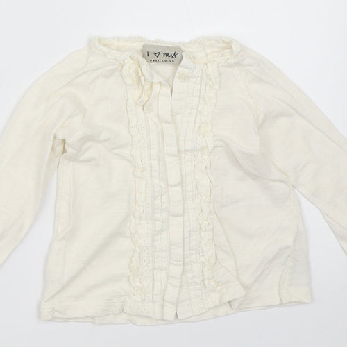 NEXT Girls Ivory   Basic Button-Up Size 9-12 Months