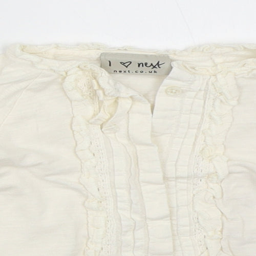 NEXT Girls Ivory   Basic Button-Up Size 9-12 Months