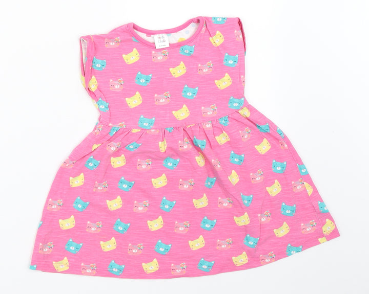 Mini Club Girls Pink Fit & Flare Size 9-12 Months