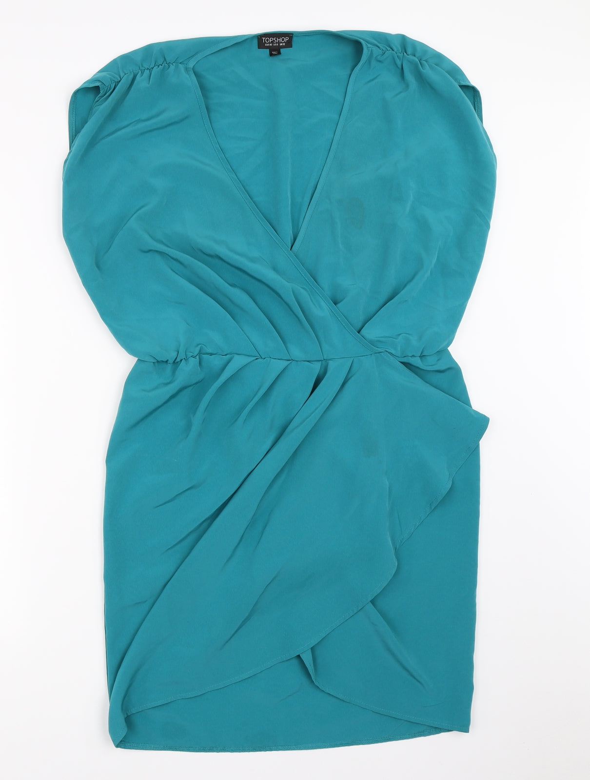 Topshop Womens Blue   Wrap Dress  Size 12