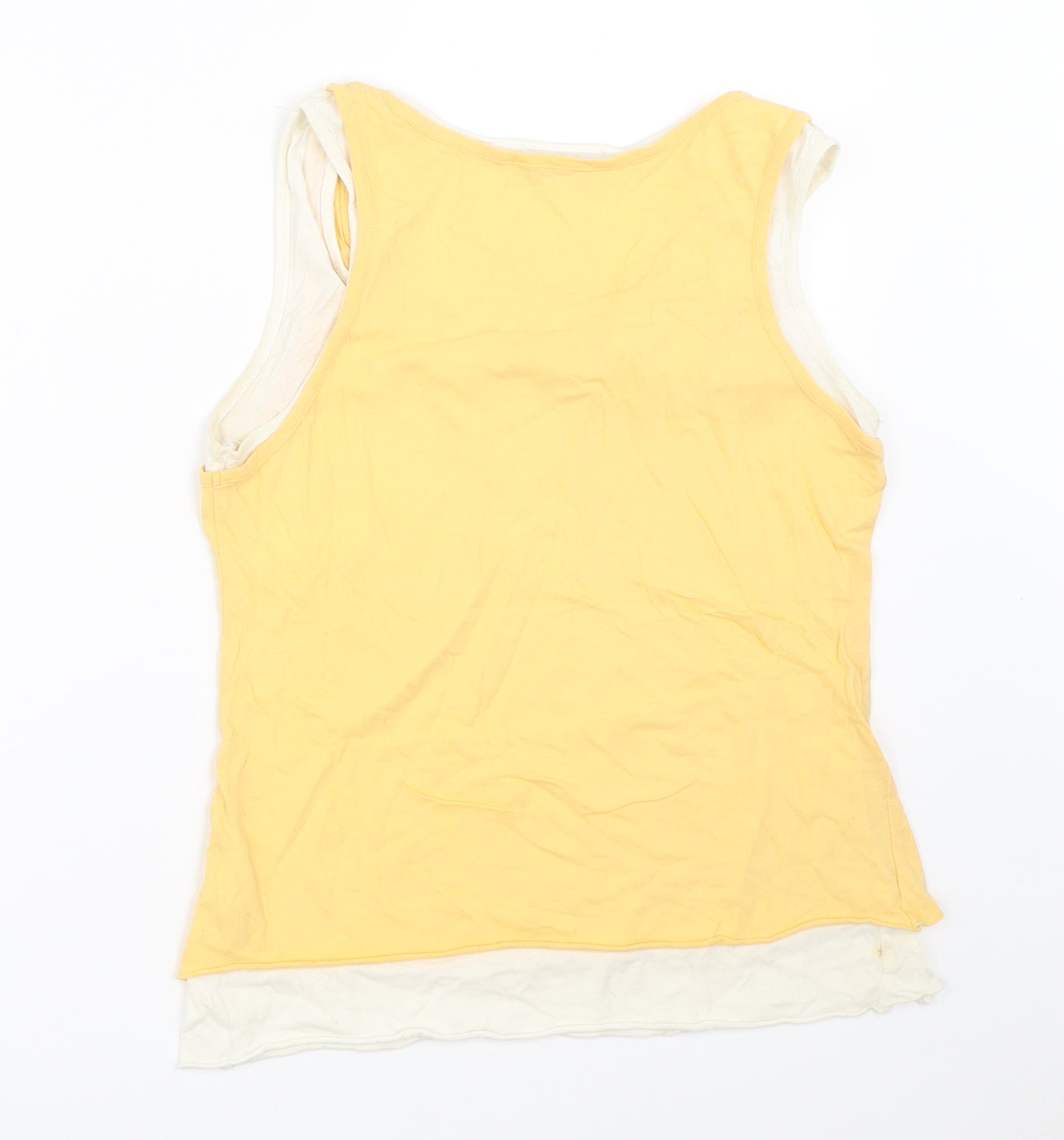 HOOCH Womens Yellow   Basic Tank Size 8