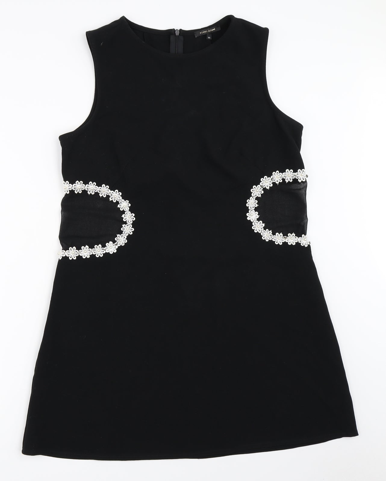 River Island Womens Black   Shift  Size 16