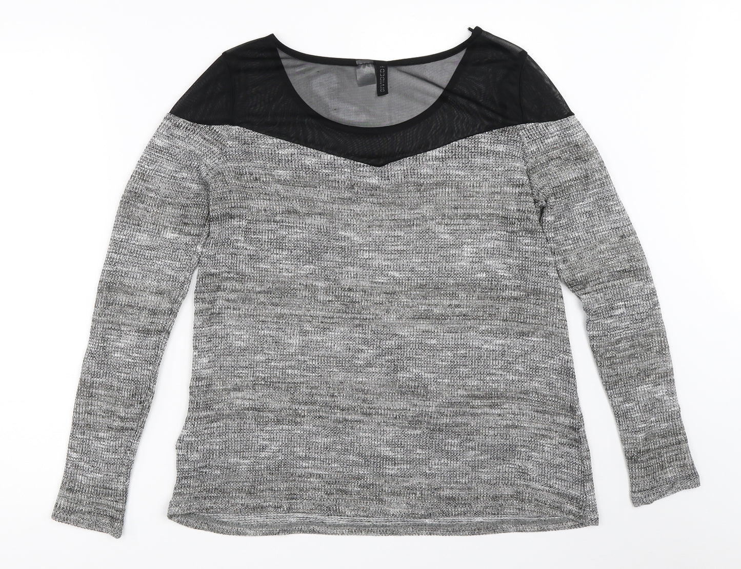 H&M Womens Grey   Pullover Jumper Size M