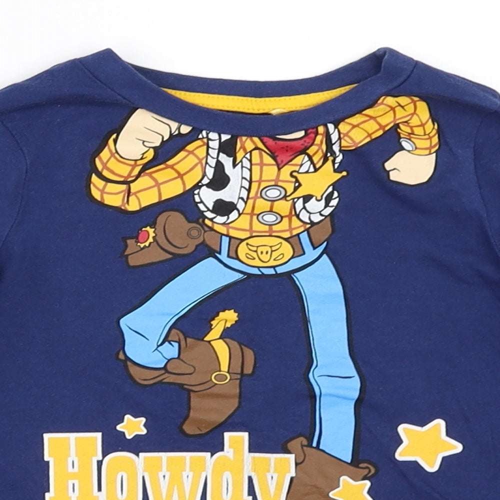 George Boys Blue   Basic T-Shirt Size 3-4 Years  - toy story