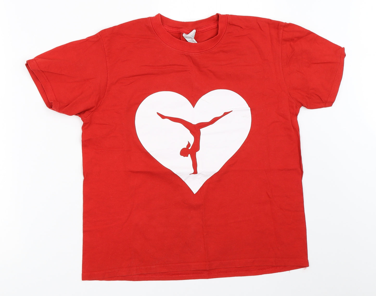 Gildan Girls Red   Basic T-Shirt Size XL