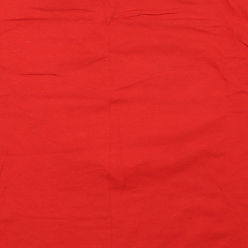 Gildan Girls Red   Basic T-Shirt Size XL