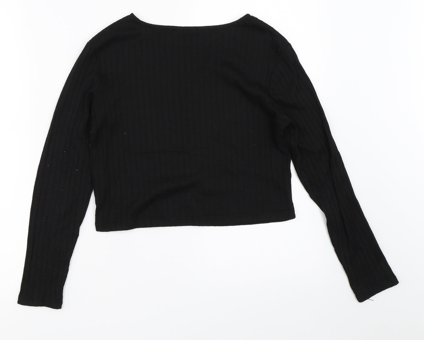 Primark Girls Black   Basic T-Shirt Size 11-12 Years