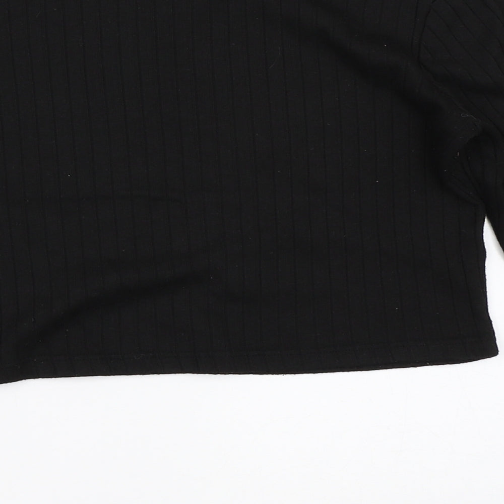 Primark Girls Black   Basic T-Shirt Size 11-12 Years