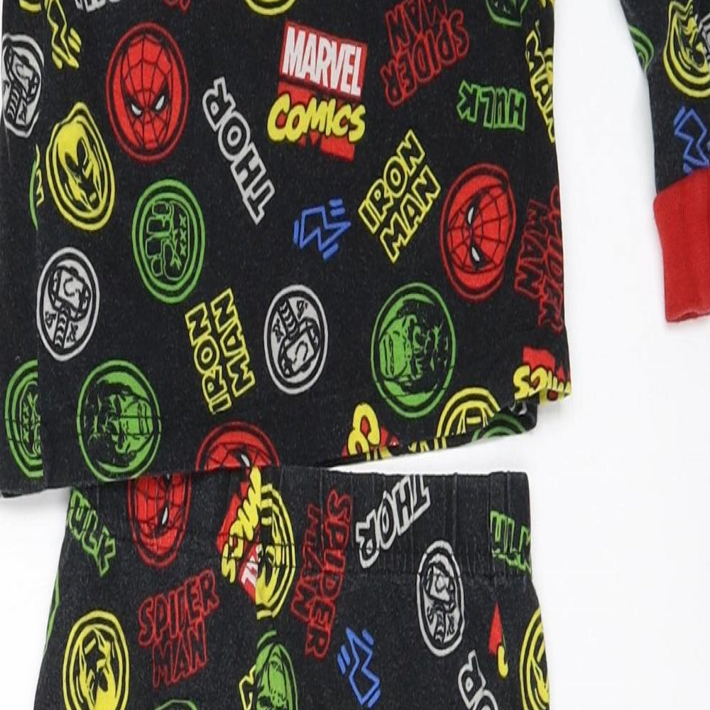 Nutmeg Boys Black Solid   Pyjama Set Size 2-3 Years  - spiderman