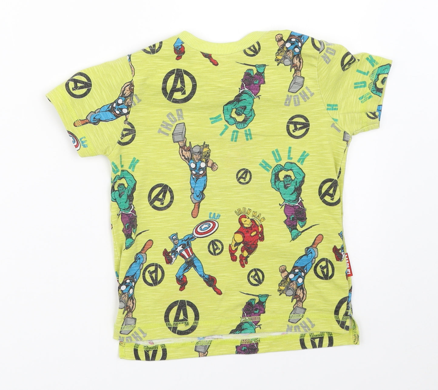 Marvel Boys Green   Basic T-Shirt Size 3-4 Years  - Marvel Superheroes