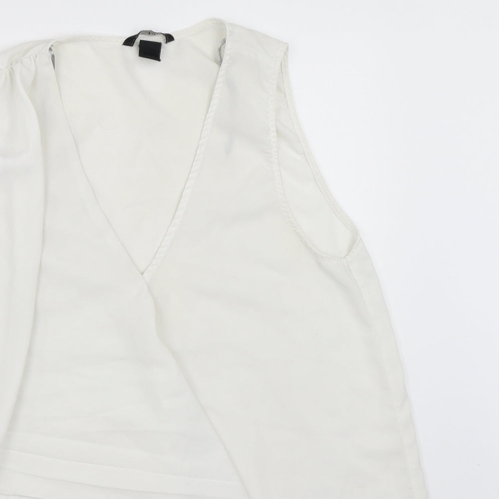 H&M Womens White   Basic Blouse Size 40